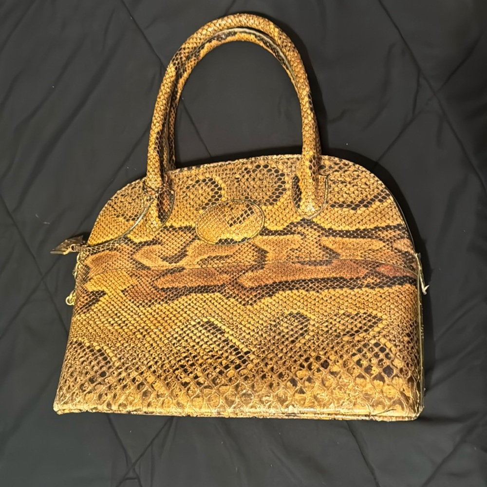 Francesco Rogani Roma Italy snakeskin purse